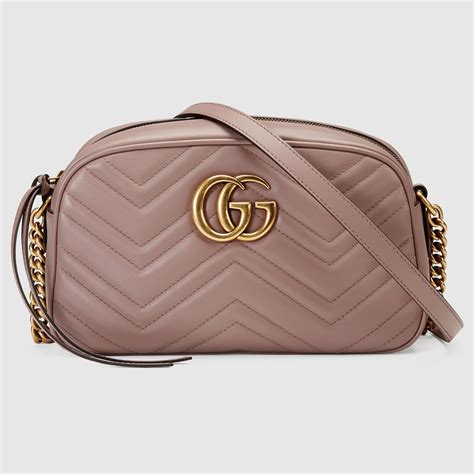 gucci womens gg marmont small leather shoulder crossbody bag|gucci gg matelassé small bag.